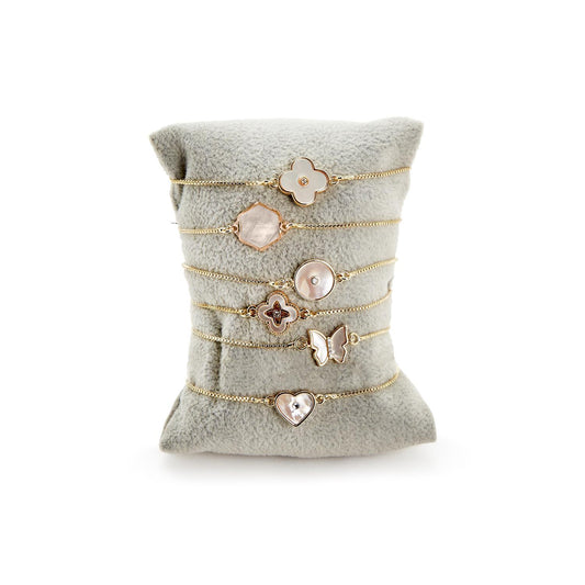 Pearlescent Rhinestone Bracelet