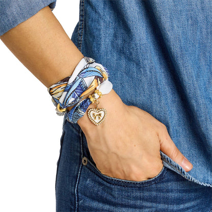 Scarf Necklace with Charm, view 2