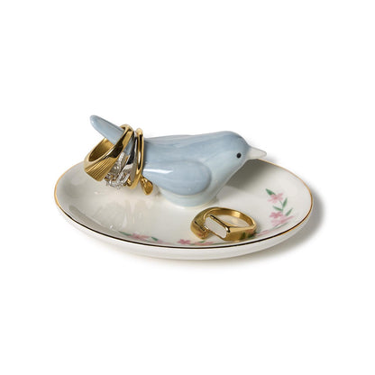 Blue Bird Ceramic Ring Holder, view 3