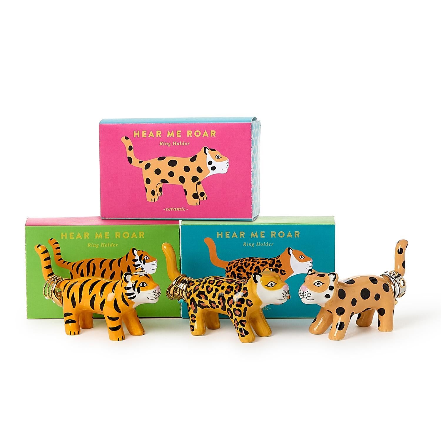 Hear Me Roar Ceramic Ring Holders