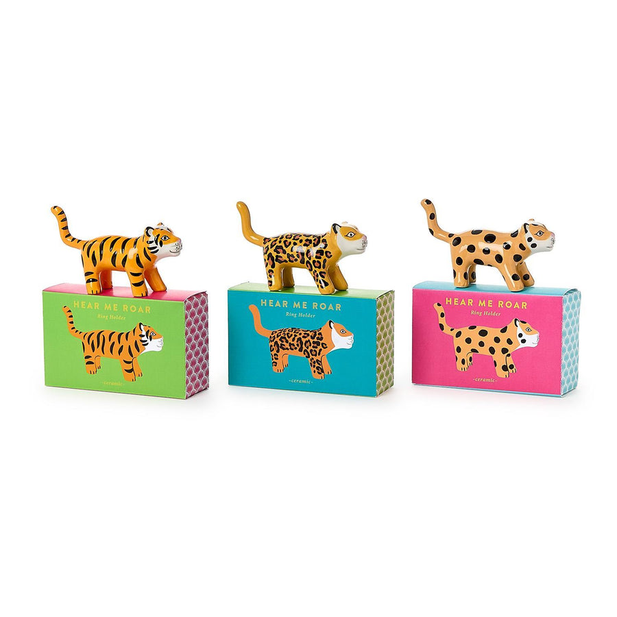 Hear Me Roar Ceramic Ring Holders, view 2, styled