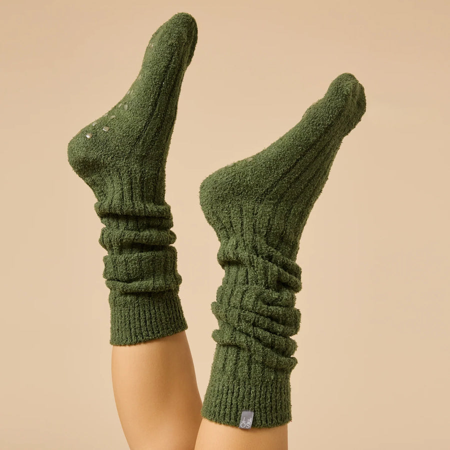 Slouchy Marshmallow Socks, styled
