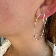 Textured Mini Hoops