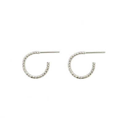 Textured Mini Hoops, view 2