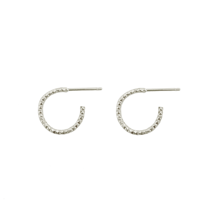 Textured Mini Hoops
