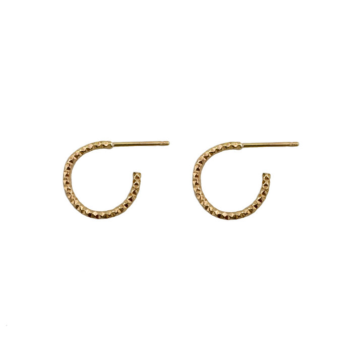 Textured Mini Hoops, view 3