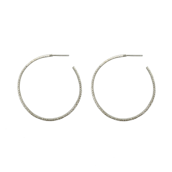 Textured Large Hoops