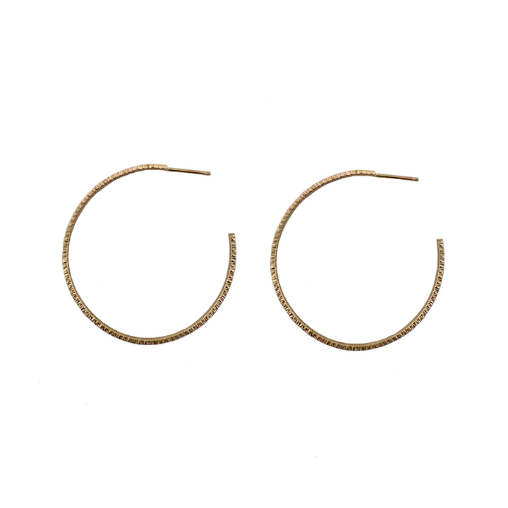 Textured Large Hoops