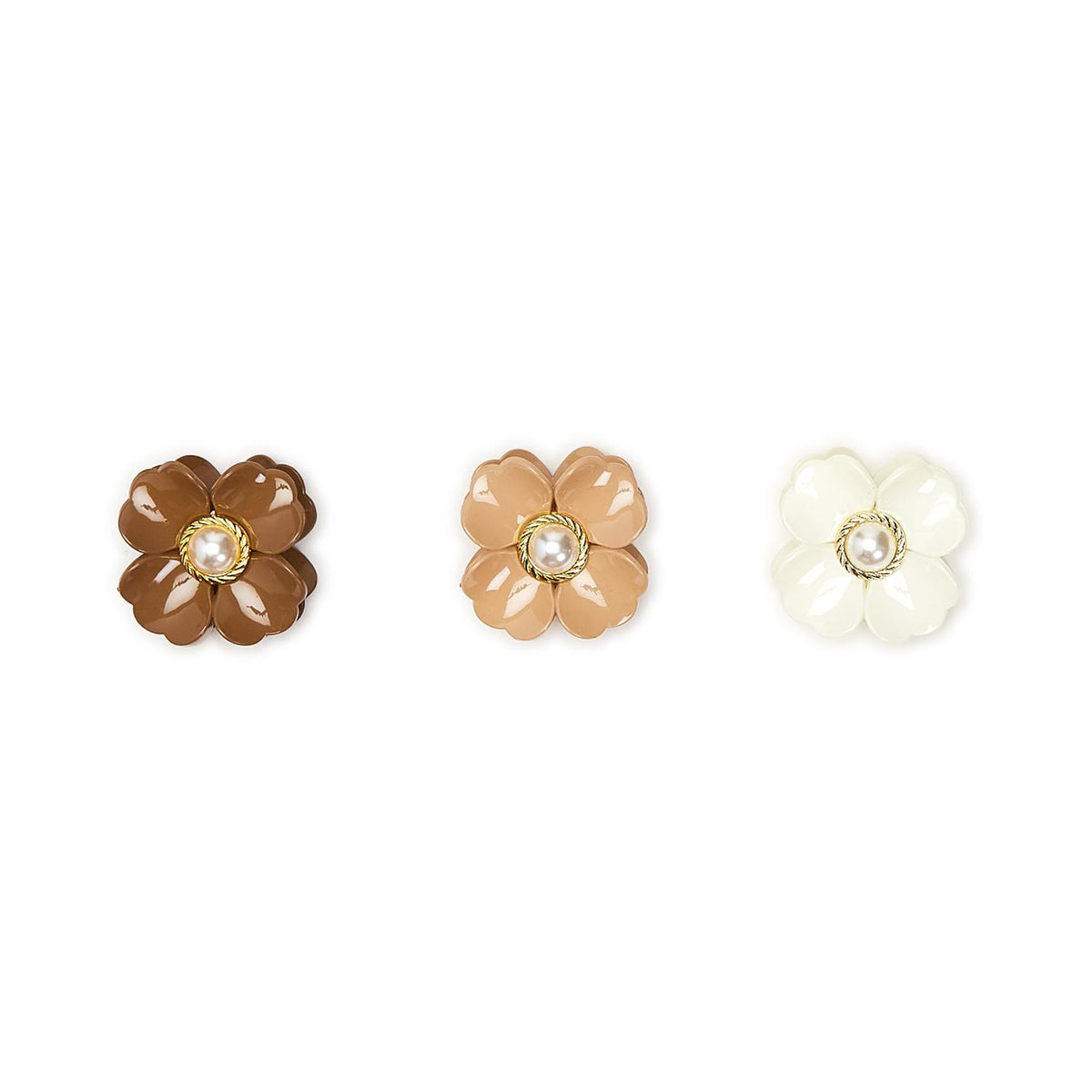 Floral Claw with Pearl, view 3