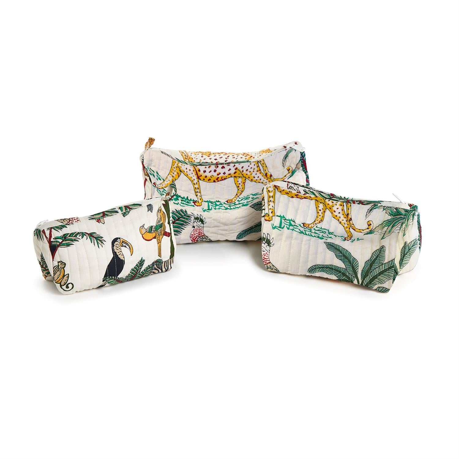 Tropical Block Print Bags