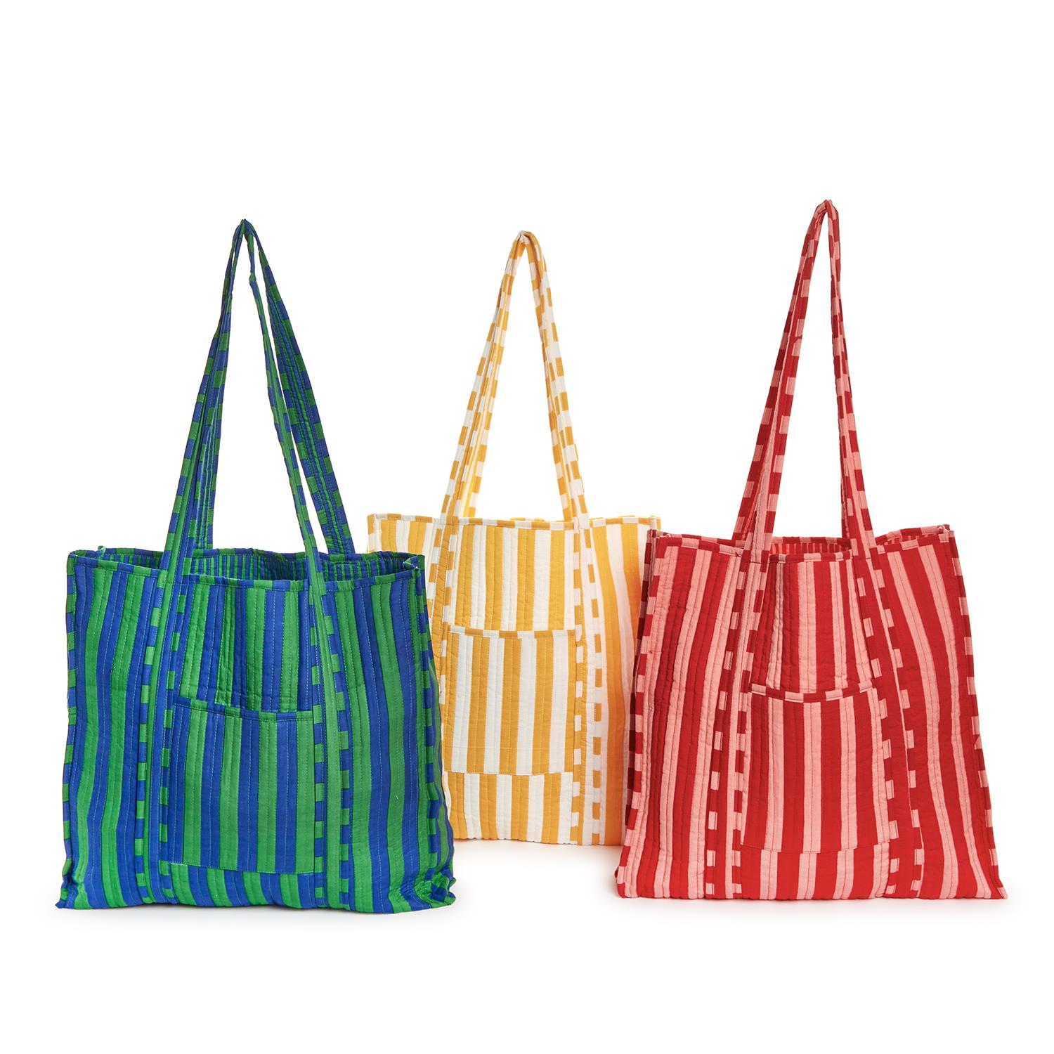 Quilted Reversible Tote Bag