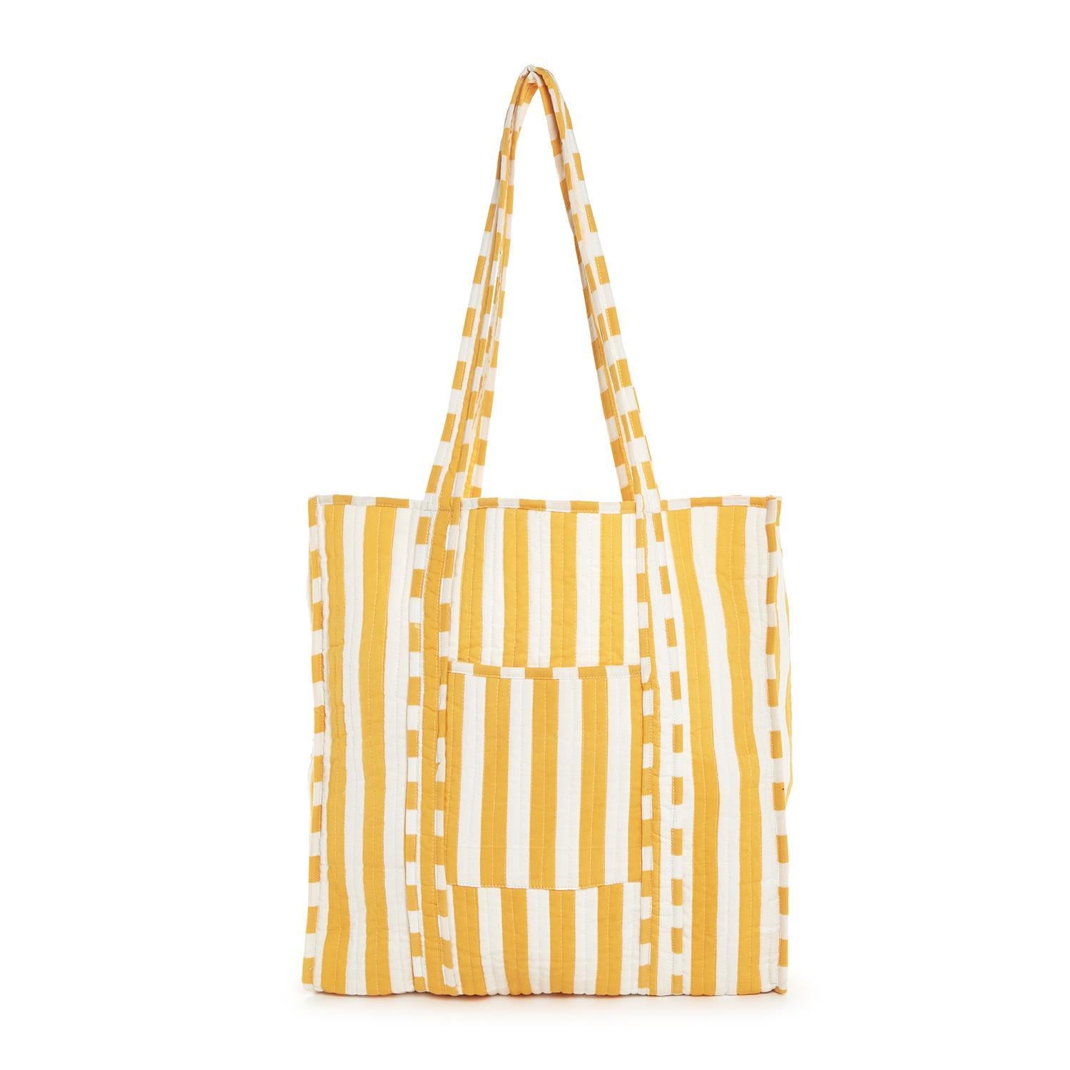 Quilted Reversible Tote Bag