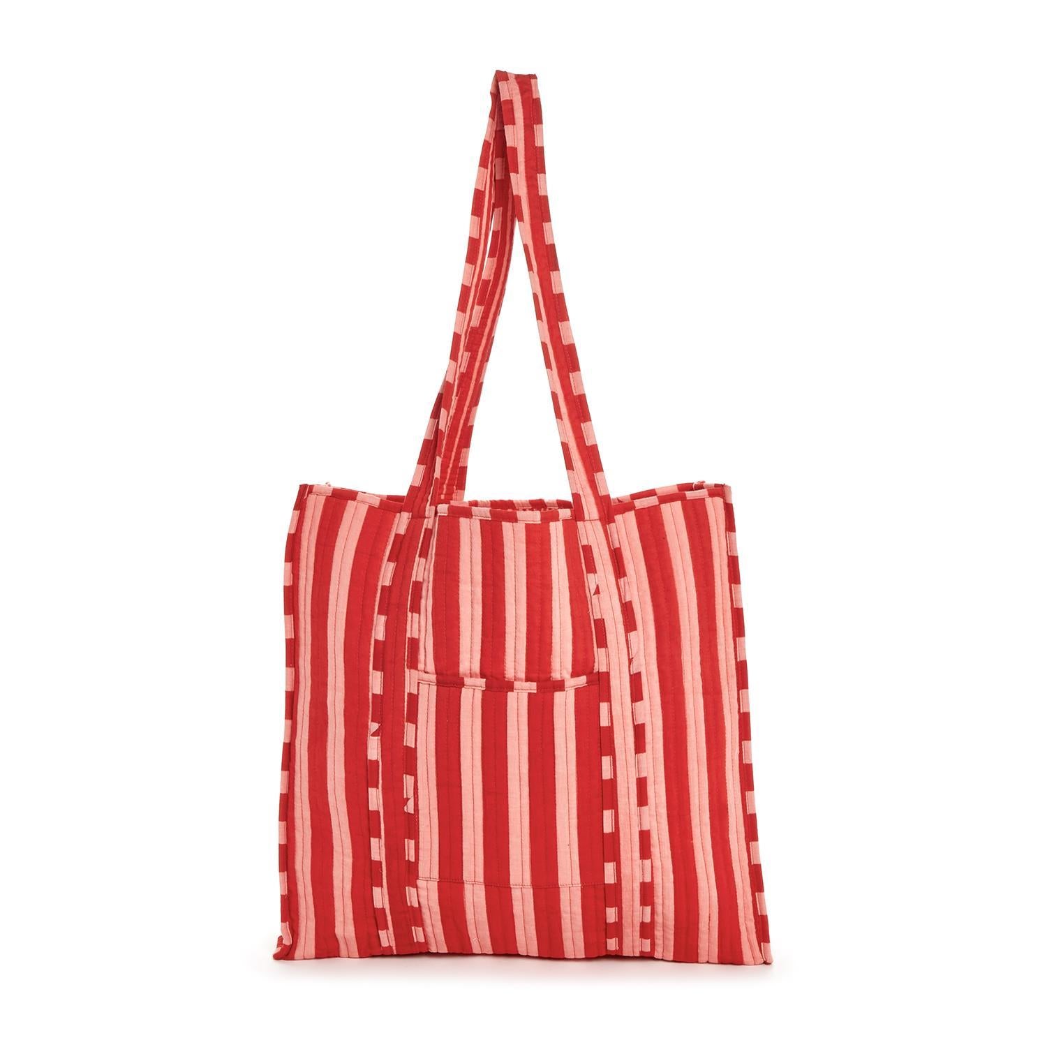 Quilted Reversible Tote Bag