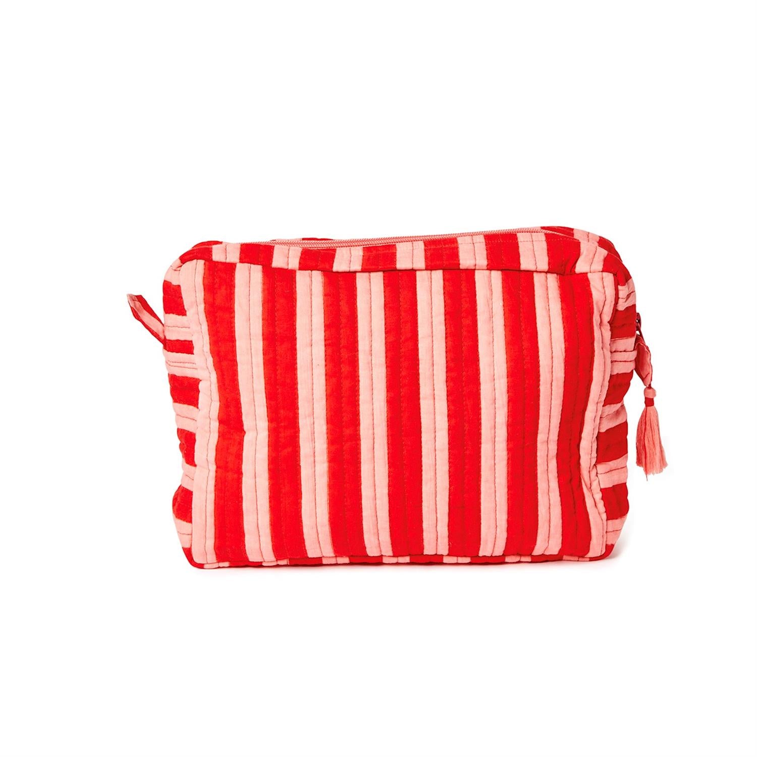 Quilted Striped  Pouches