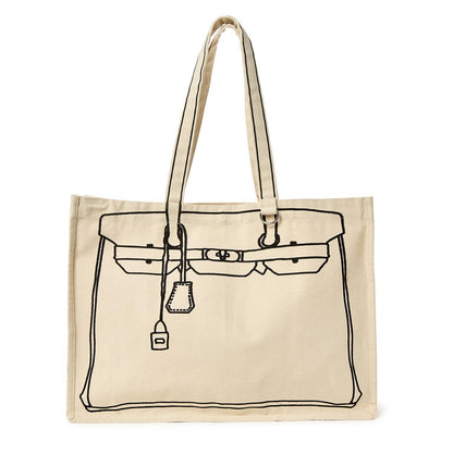 Sketch Motif Tote, view 4