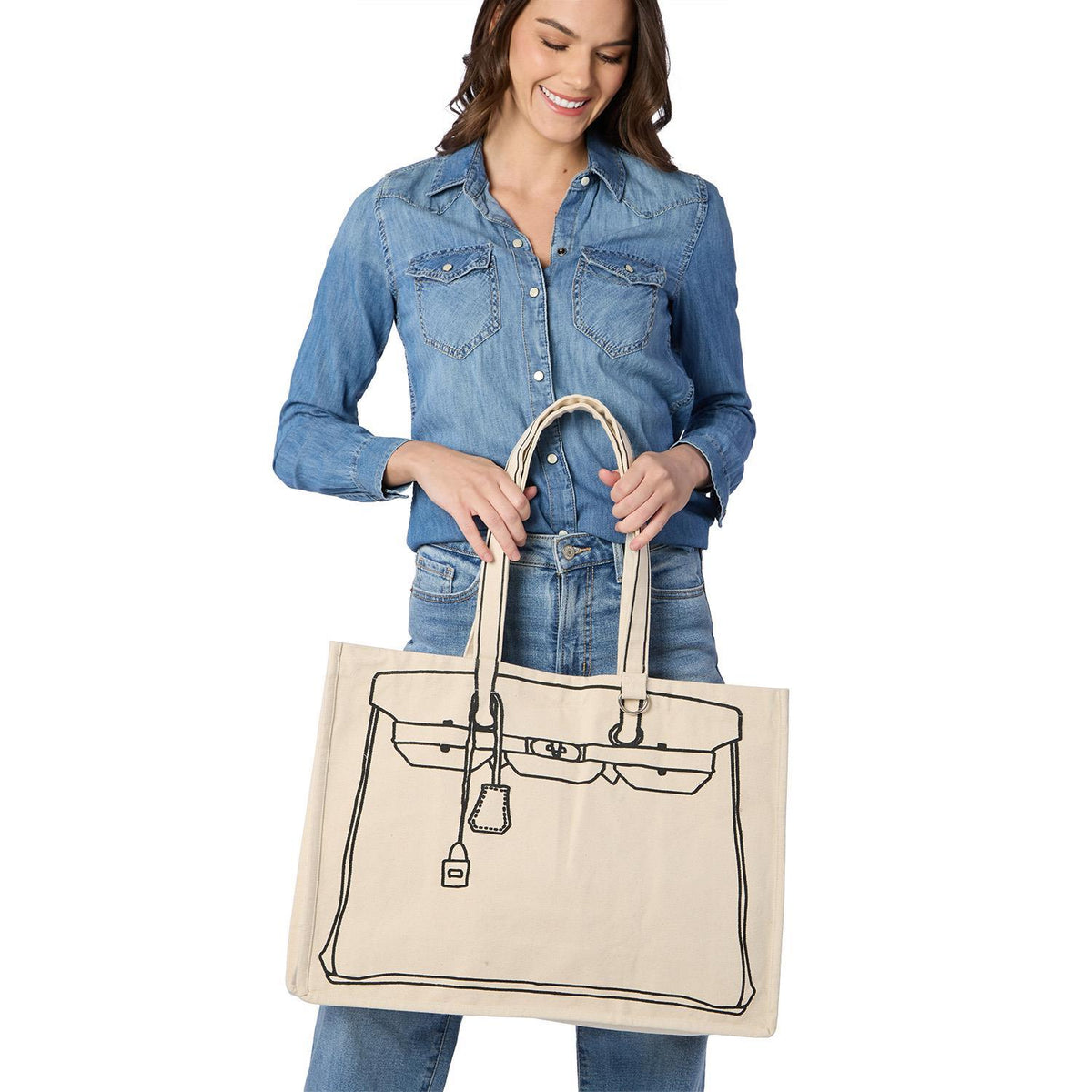 Sketch Motif Tote, view 3