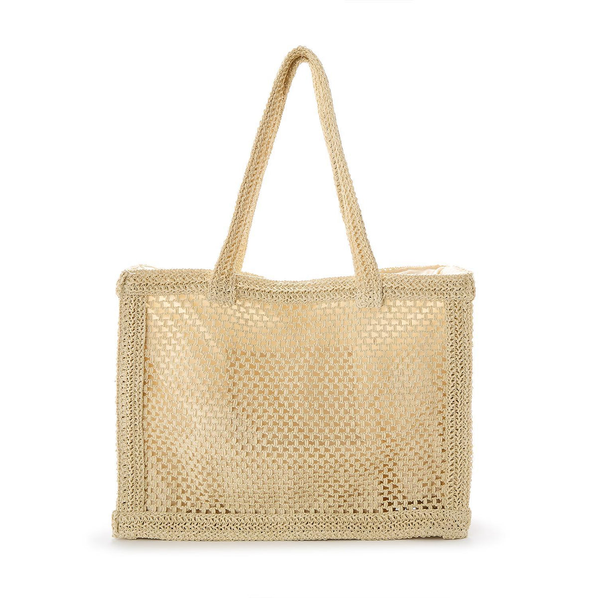 Low Key Raffia Tote, view 3