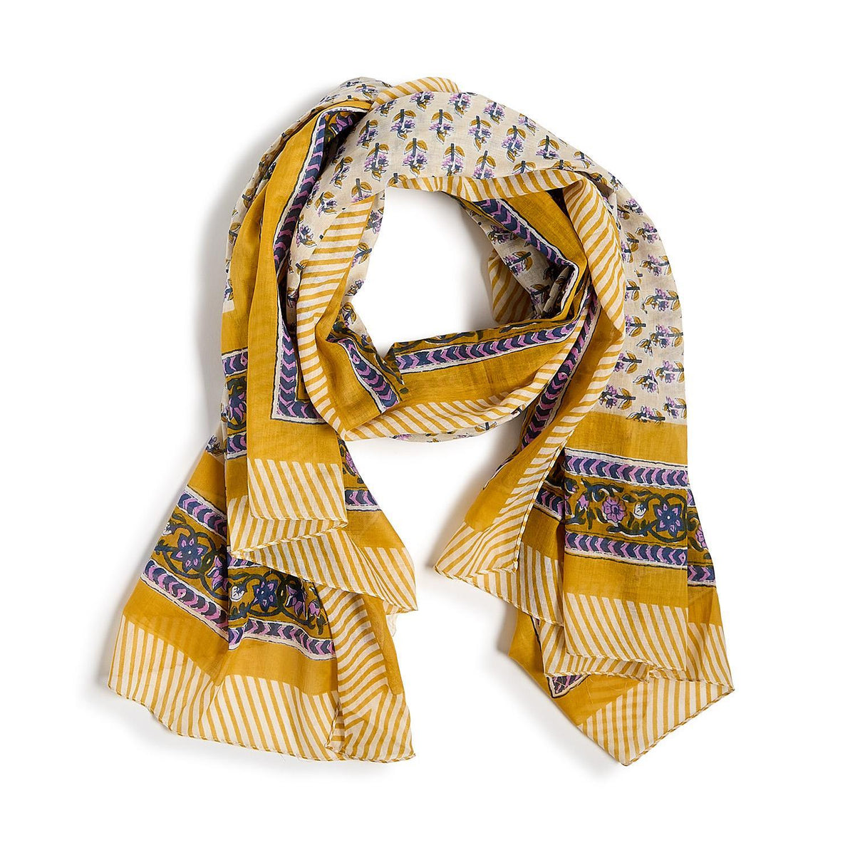 Block Printed Scarf/Sarong, view 4