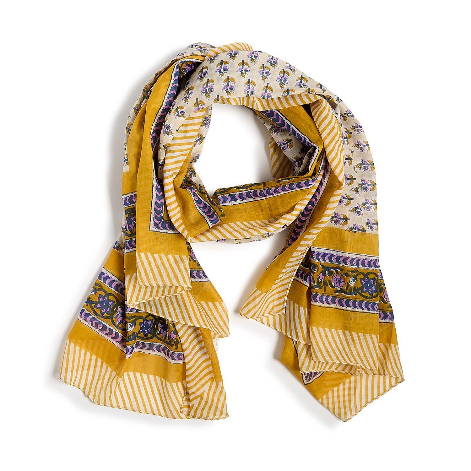 Block Printed Scarf/Sarong