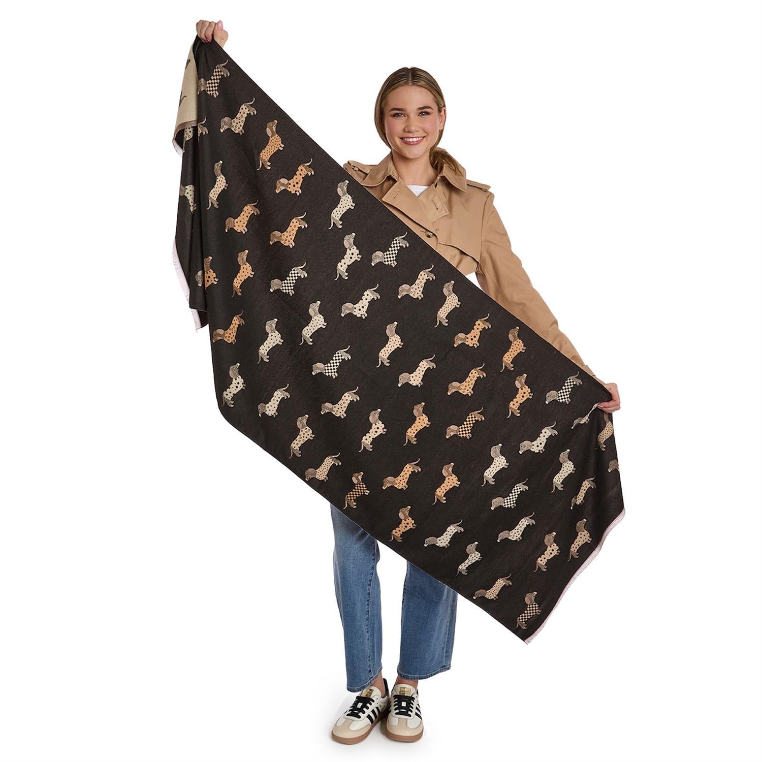 Dog Print Scarf
