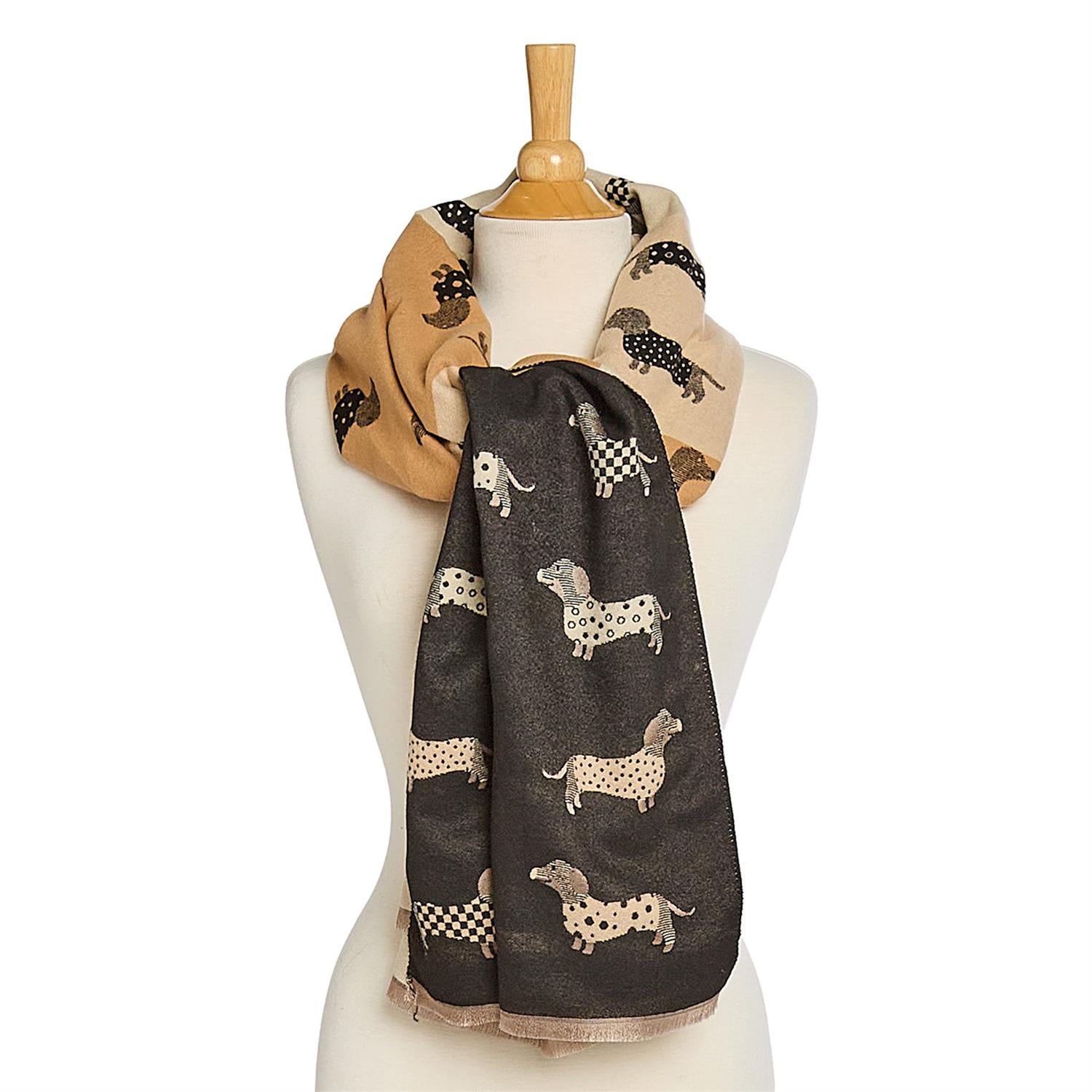 Dog Print Scarf