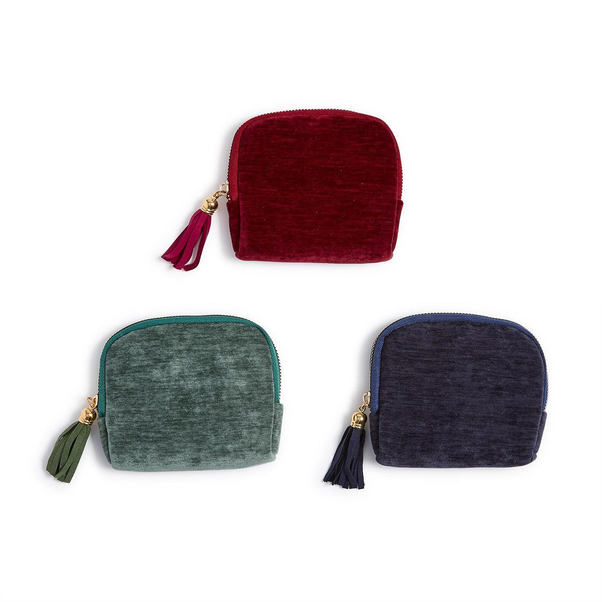 Velvet Pouch with Organizers