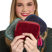 Velvet Pouch with Organizers
