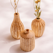Kiln Mango Carved Mini Vase