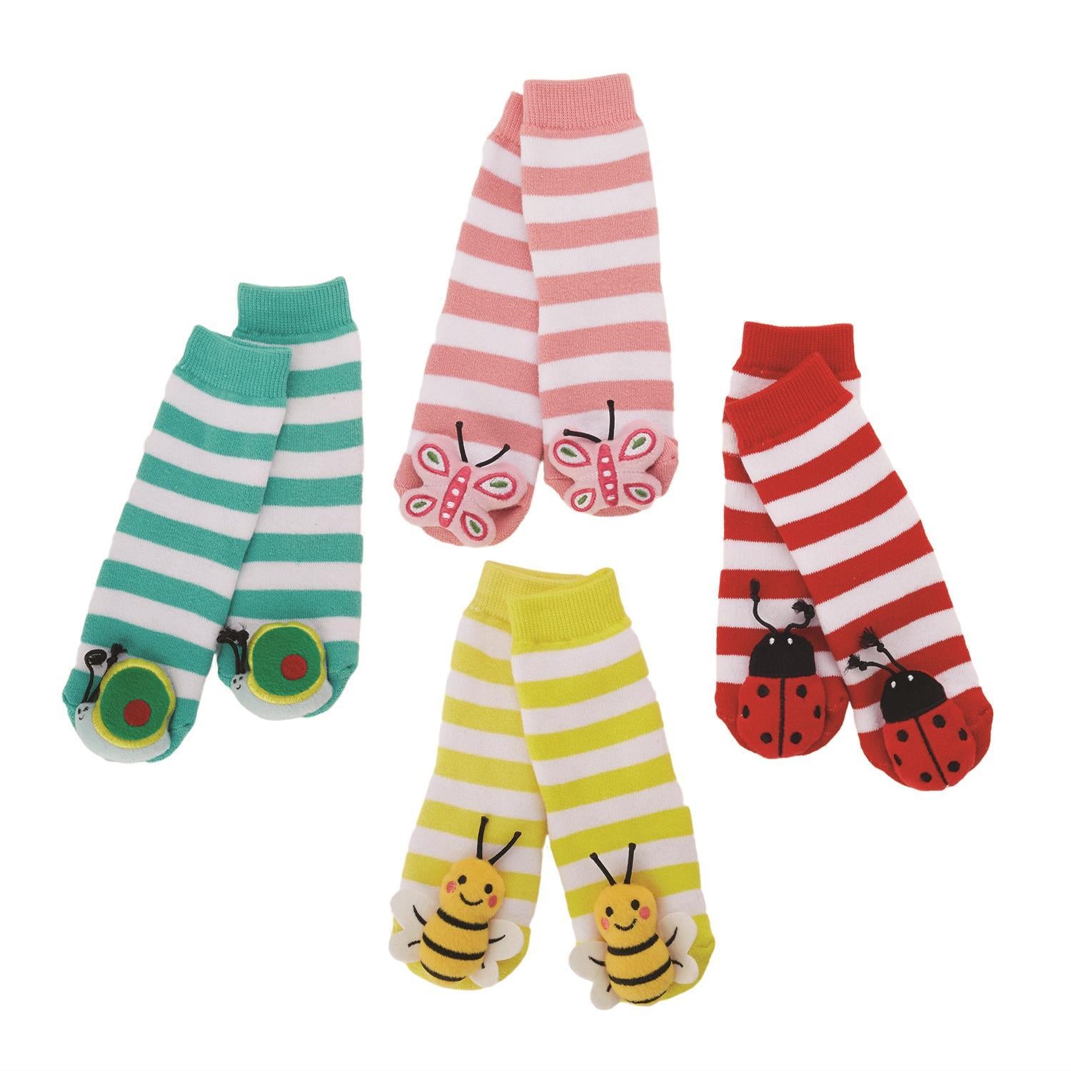 Insect Footsie Rattle Socks