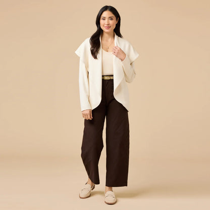 Exaggerated Collar Cardigan