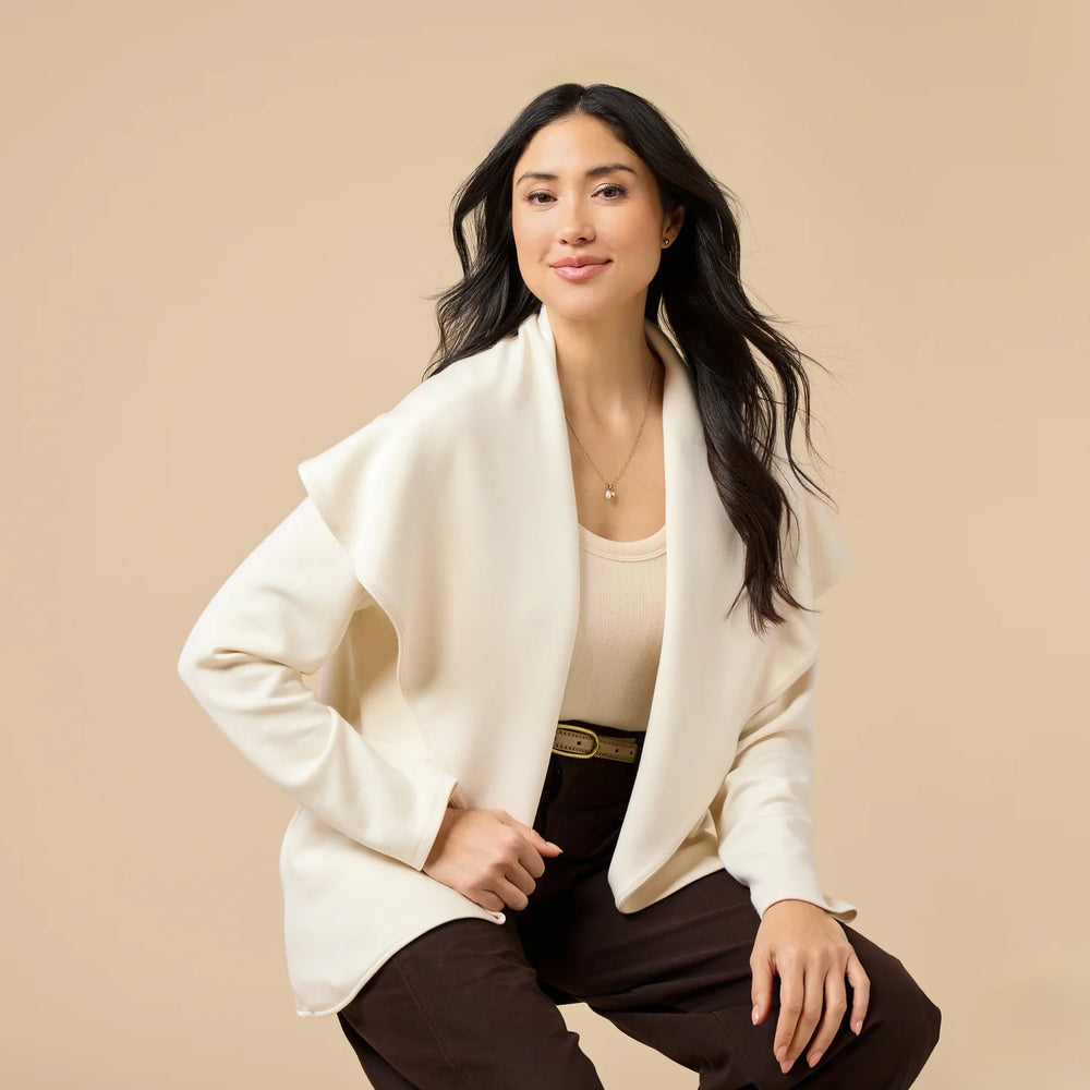 Exaggerated Collar Cardigan