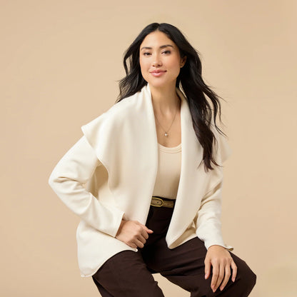 Exaggerated Collar Cardigan