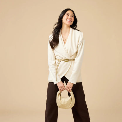 Exaggerated Collar Cardigan