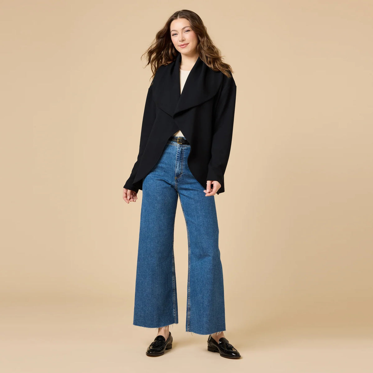 Exaggerated Collar Cardigan