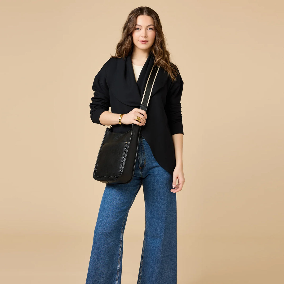 Exaggerated Collar Cardigan
