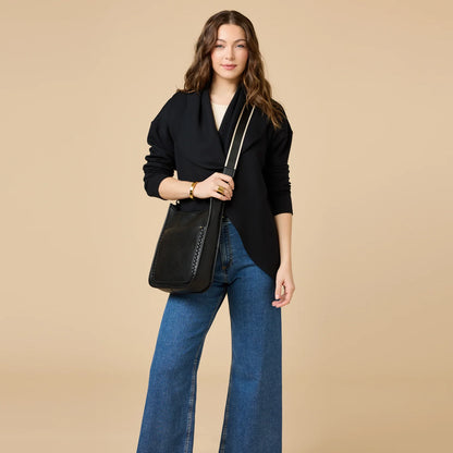 Exaggerated Collar Cardigan