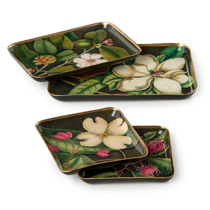 Floral Print Trinket Trays, view 6