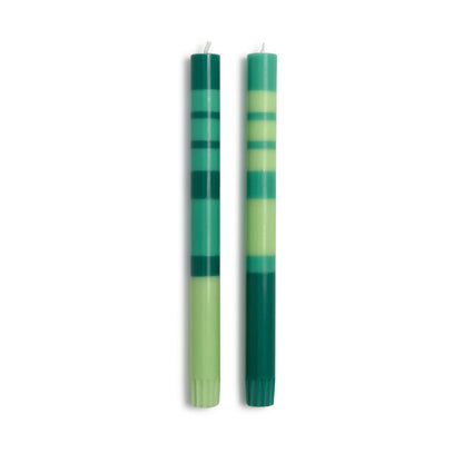Stripe and Glow 10" Taper Candles, set of 2, view 3