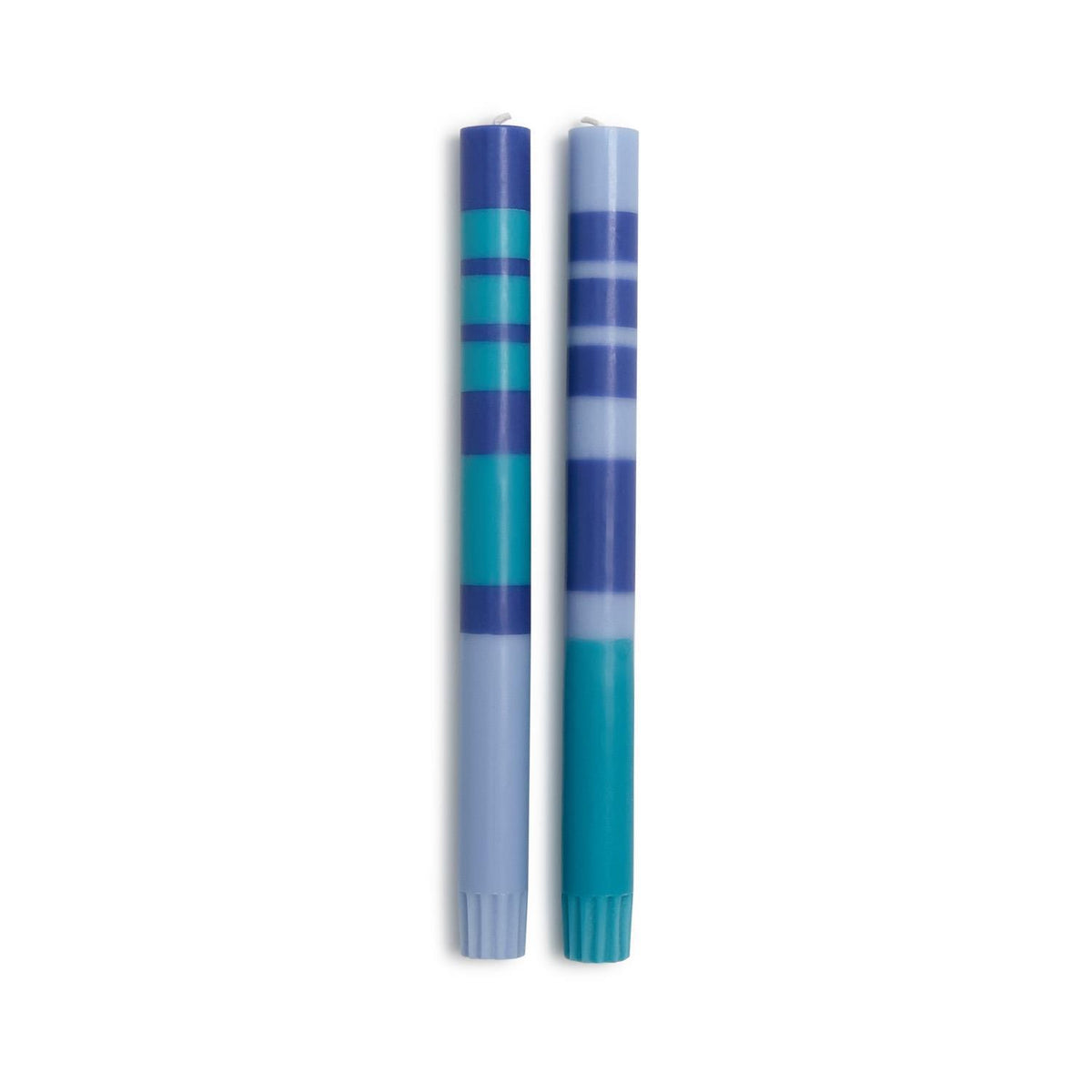 Stripe and Glow 10" Taper Candles, set of 2, view 5