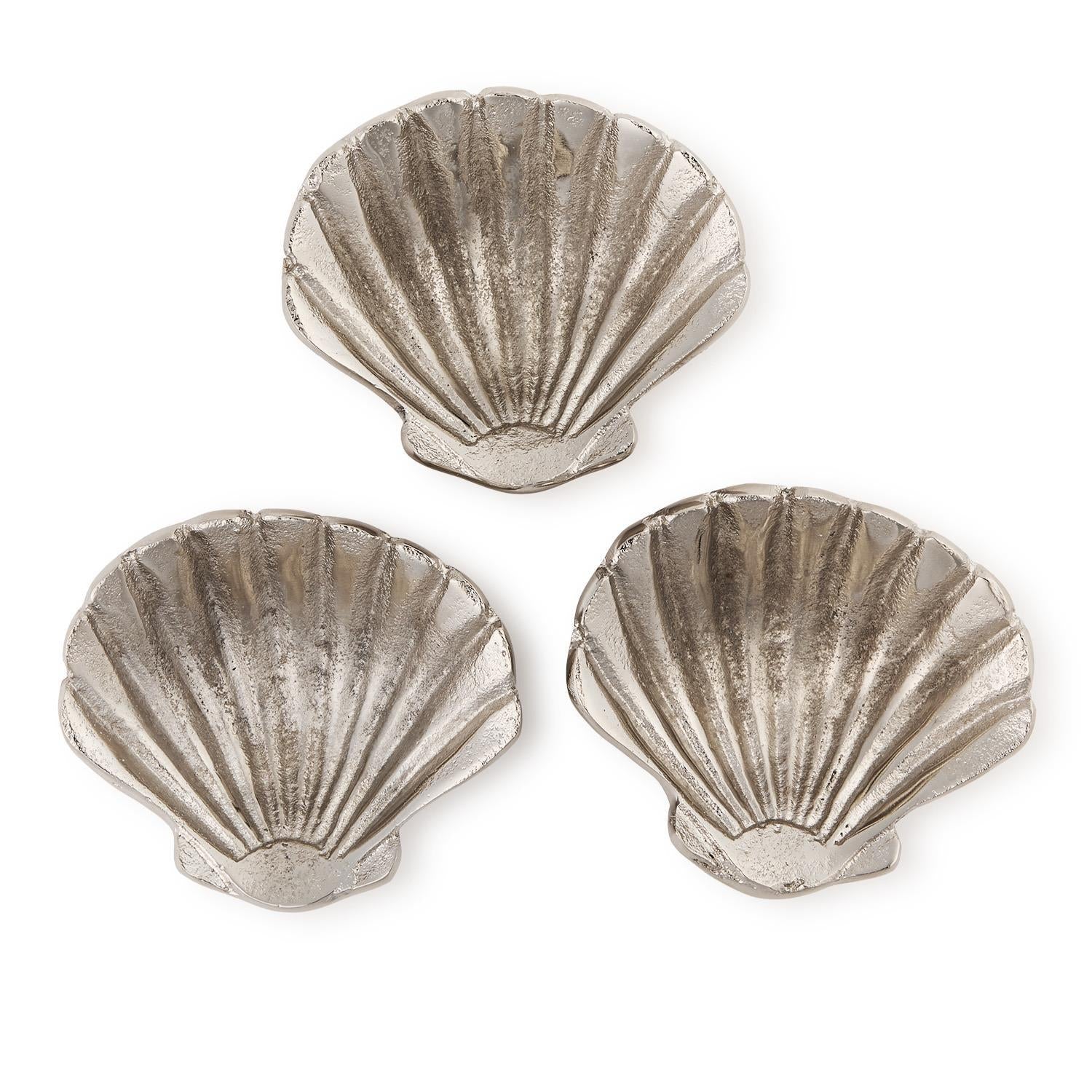 Silver Clam Shell Dish
