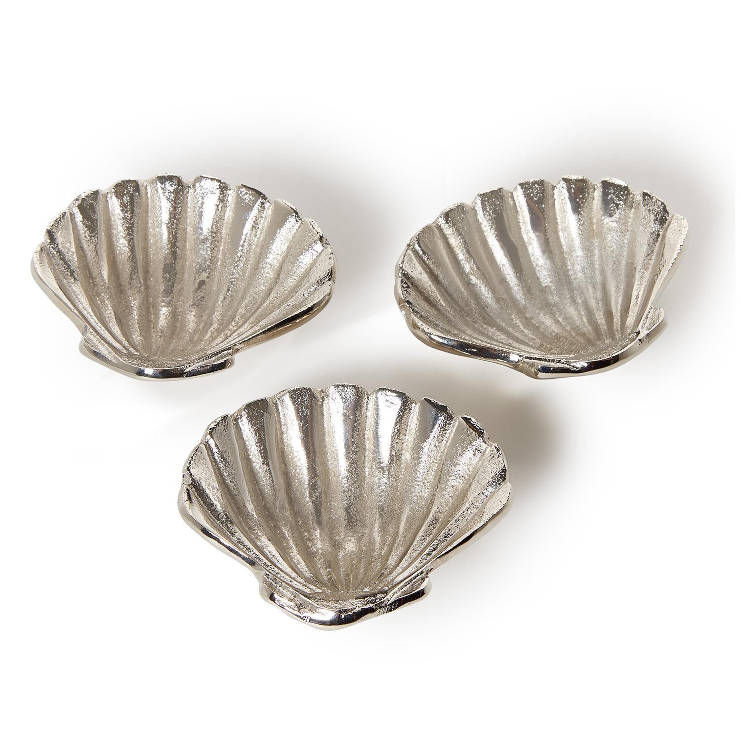 Silver Clam Shell Dish