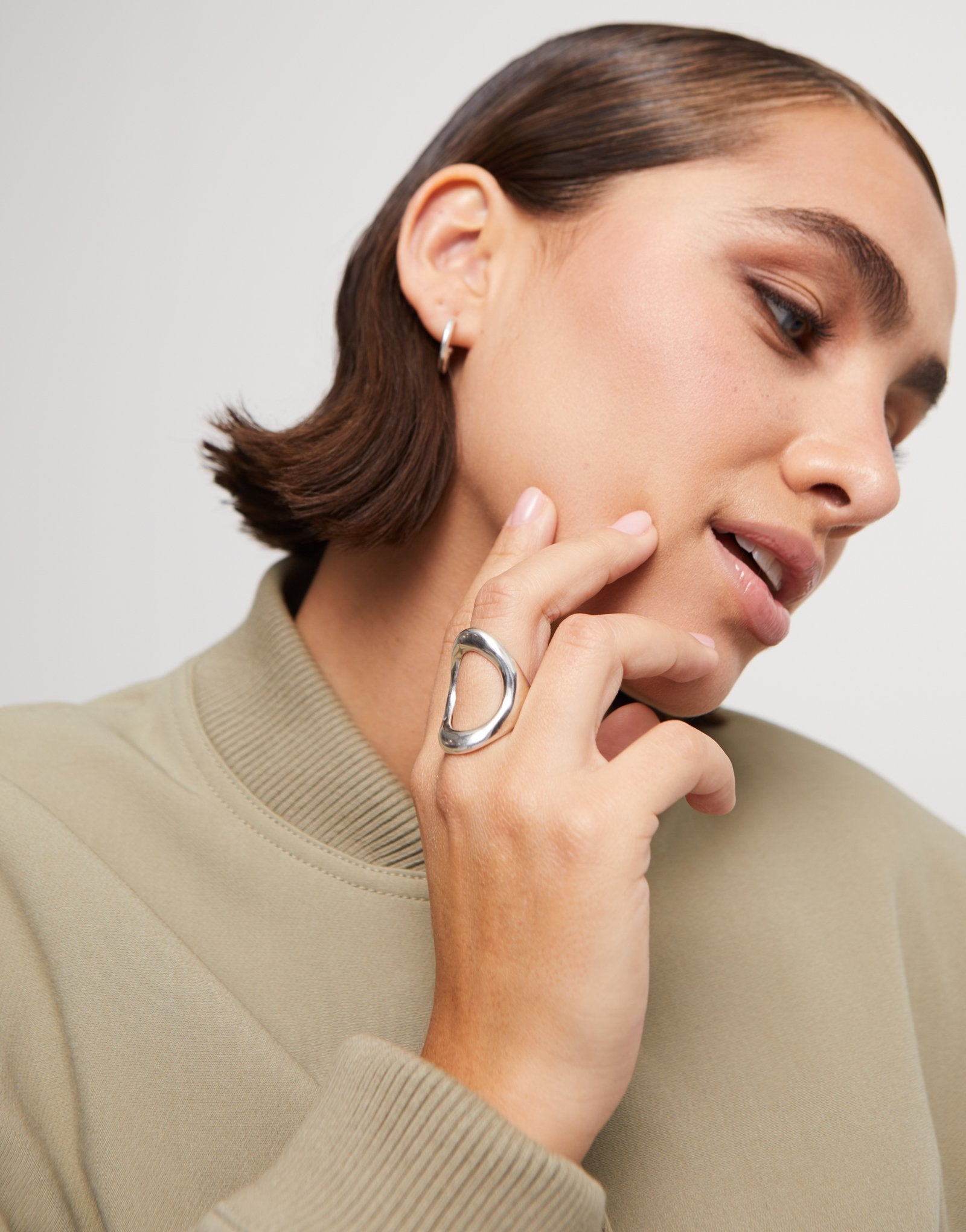 Grateful Open Circle Ring