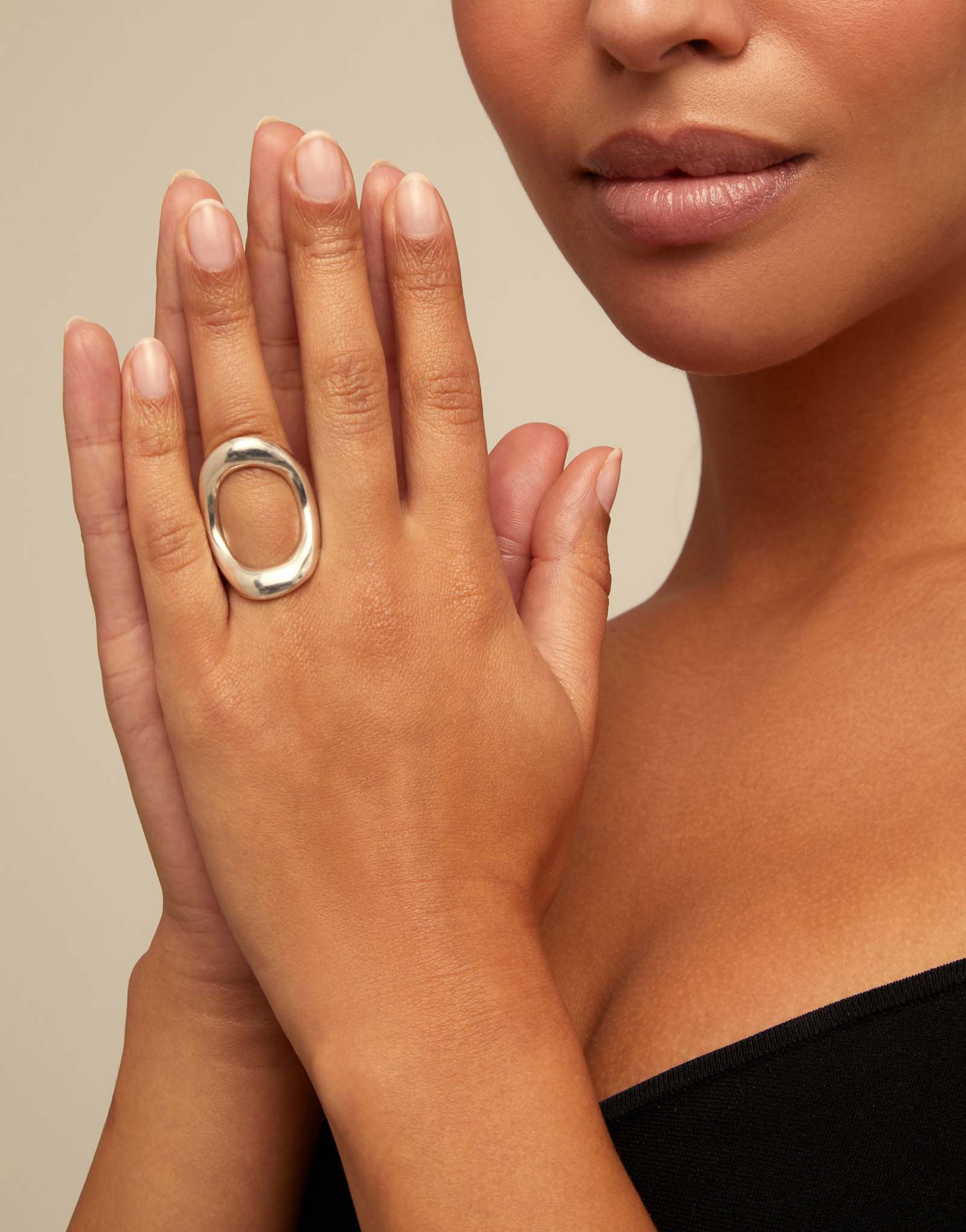 Grateful Open Circle Ring