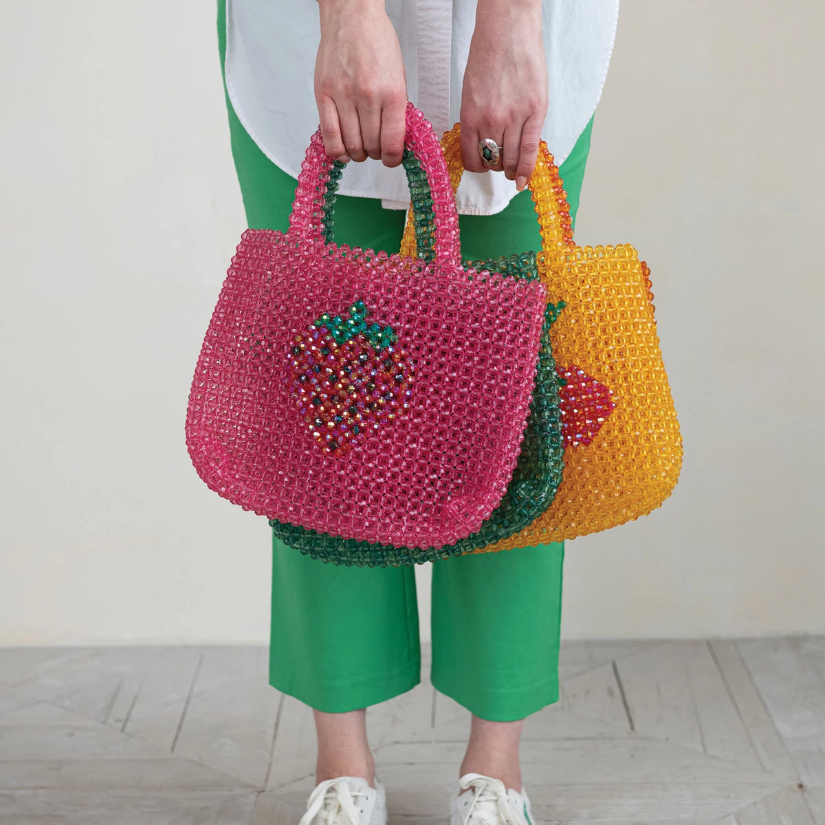 Acrylic Beaded Handbag, view 2