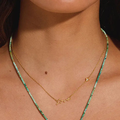 Adorned with Love Gold Necklace, view 2