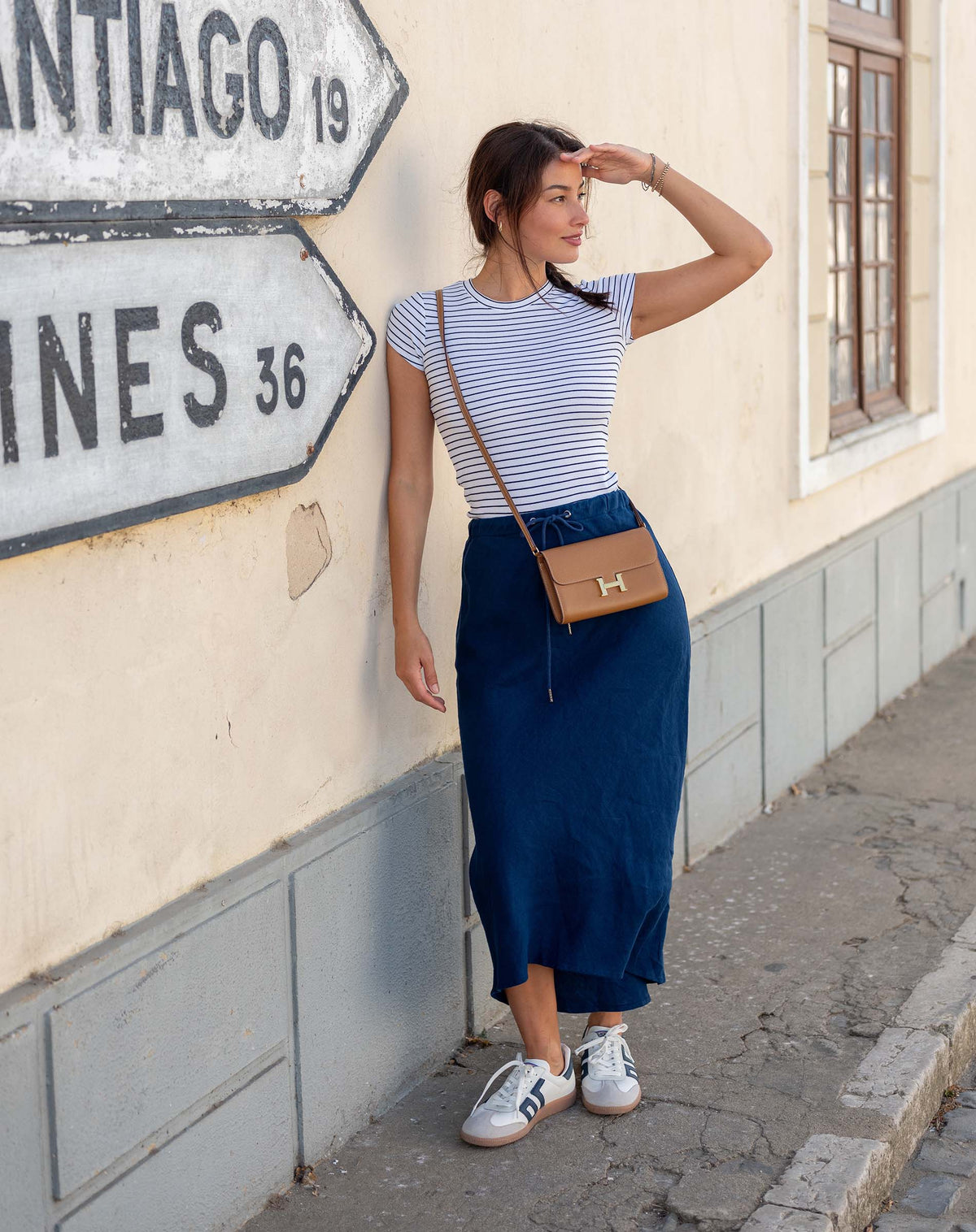 Aix Linen Maxi Skirt