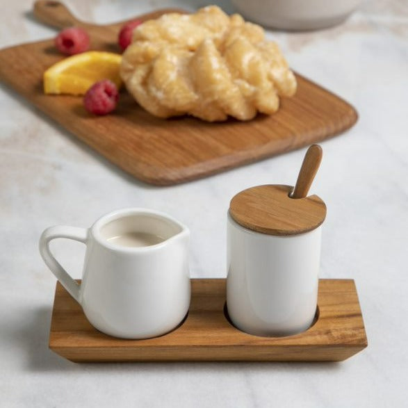 Amelia Cream & Sugar Set, view 2