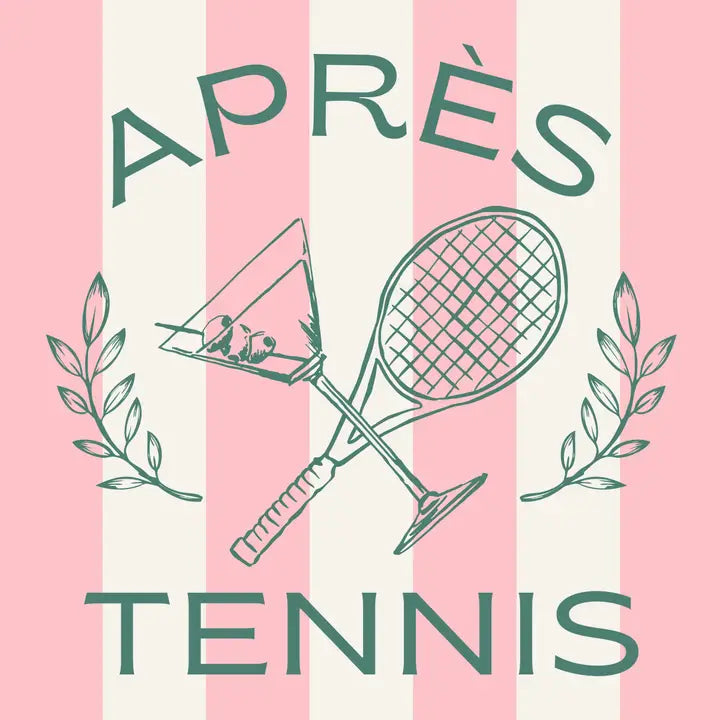 Funny Cocktail Napkins - Apres Tennis