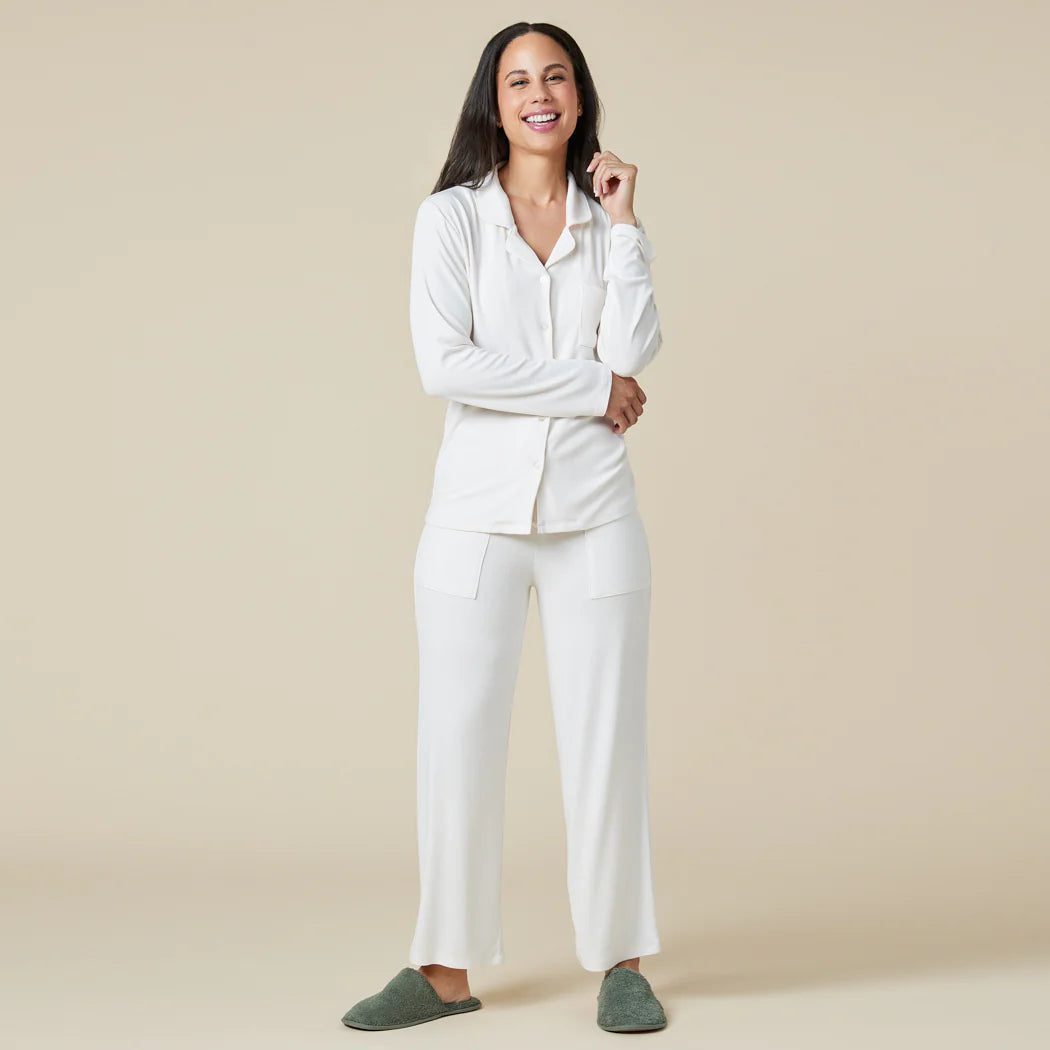 Aria - Slim Notch Collar PJ Set