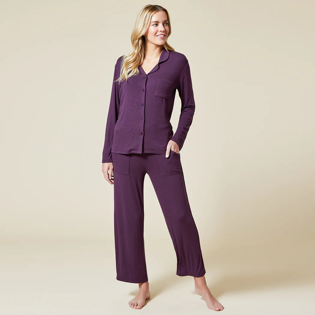 Aria - Slim Notch Collar PJ Set